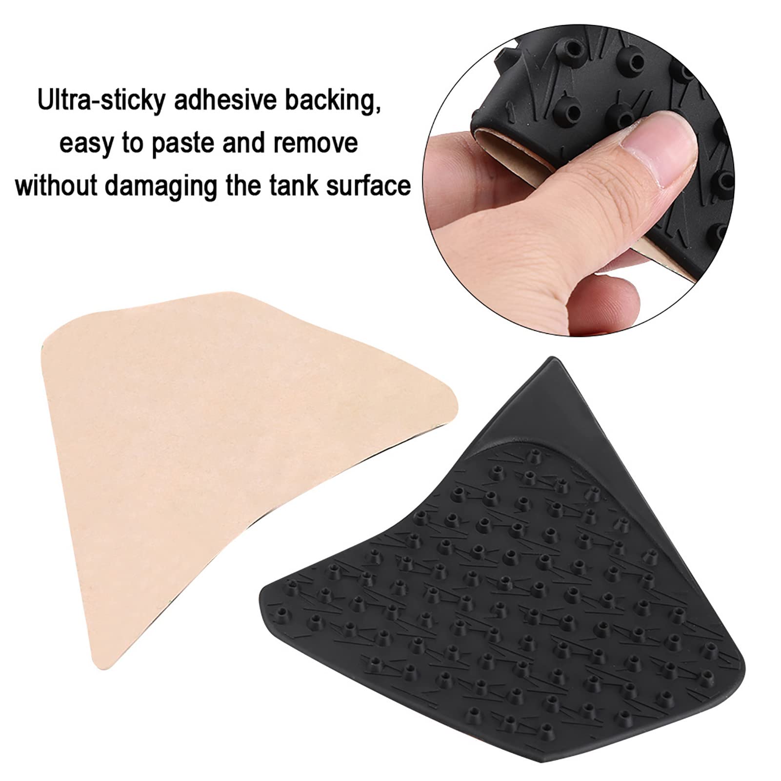 Tank Pads, Pair of Motorcycle Anti-Slip Gas Tank Traction Pad Knee Grip Sticker for Z1000 14-17