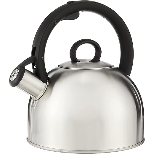 Cuisinart CTK-SS17N Aura 2-Quart Teakettle, Make 2-Quarts of Boiling Water in this Classic Tea Kettle, Stainless Steel