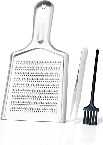 Miniatura 8 de Herramienta de rallador de jengibre, rallador de acero inoxidable a prueba de óxido de 8.46 x 4.16 pulgadas, molinillo de jengibre de gran tamaño