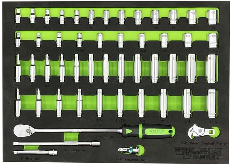 51 PC. 1/4IN DR. SOCKET MASTER SET