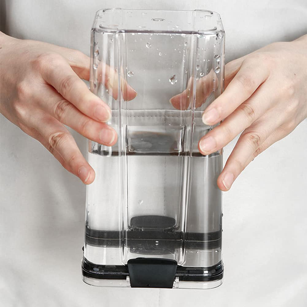 Botes Cocina, Juego de 4 Piezas de Recipiente de Botes Cocina Almacenaje de Plástico de Alimentos Sellados con Tapa, Se Utiliza para Almacenar Cereales, Pasta, Arroz, Harina