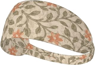 Sports Headbands for Women Men, Elastic Sweat Absorbing Running Headband Non Slip Wide Hair Band