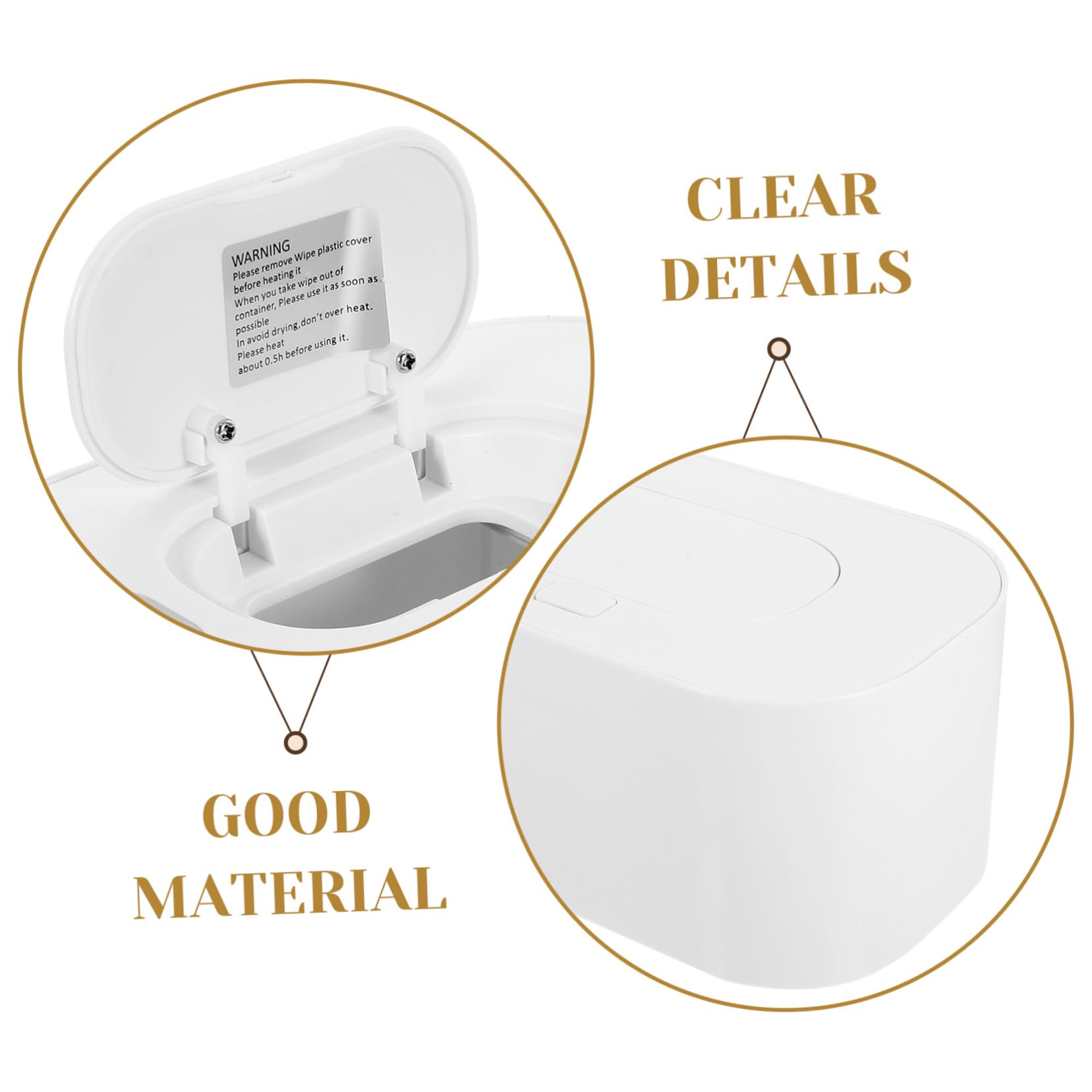 Toyvian Calentador De Toallitas Húmedas Usb Para Bebés Soporte De Toallitas Húmedas Para Autos Portátil Para Uso Doméstico