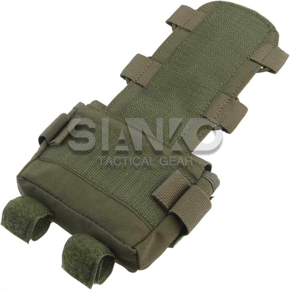 Tactical Helmet NVG Battery Pack Case Storage Pouch,FAST/MICH MK/AF Helmet Accessories Counterweight Bag (Green)
