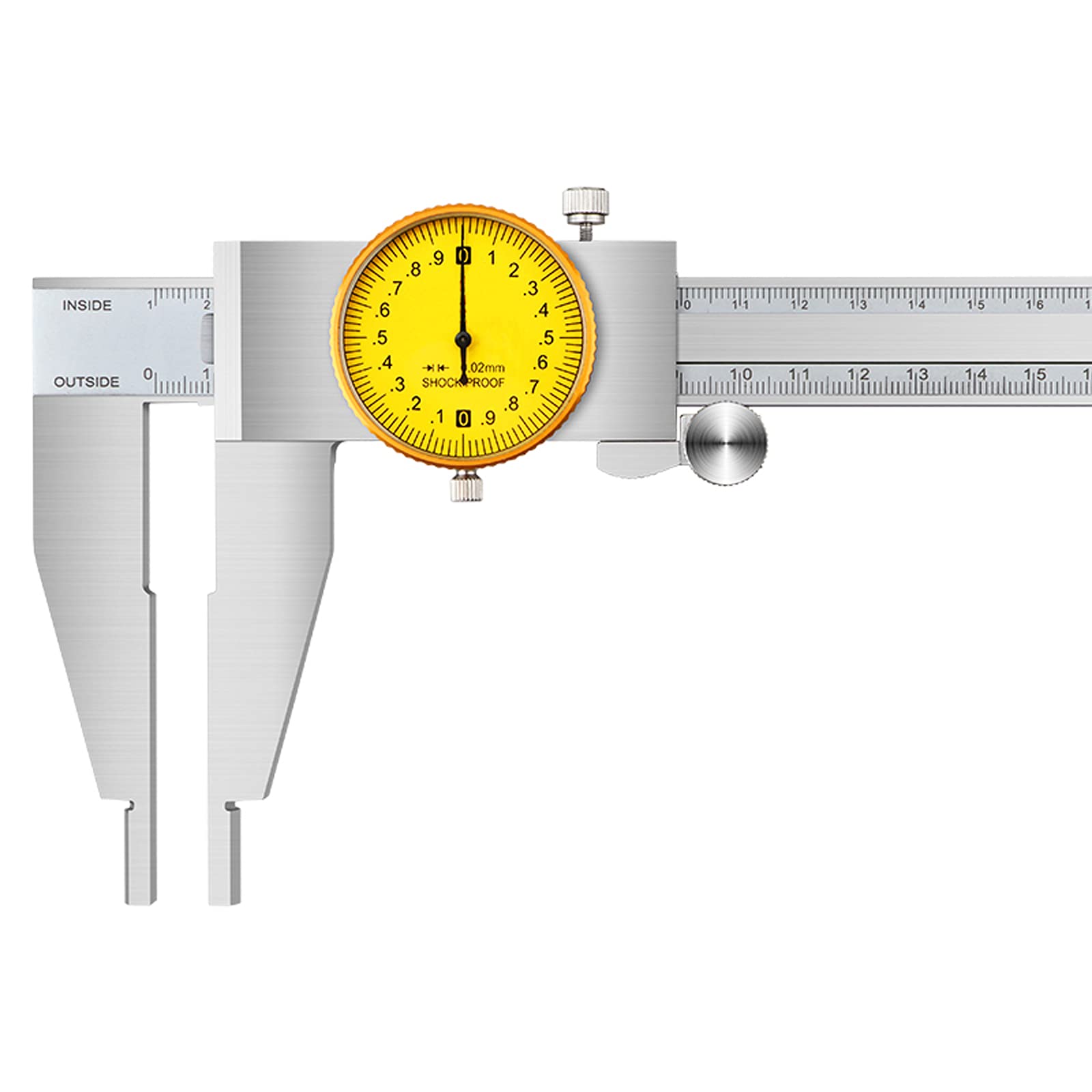 Calibro a Corsoio ad Alta Precisione con Schermo LCD in Metallo in Acciaio Inossidabile Righello di Misurazione di Precisione per Progettisti, Ingegneri e Meccanici(Size:0-500mm)