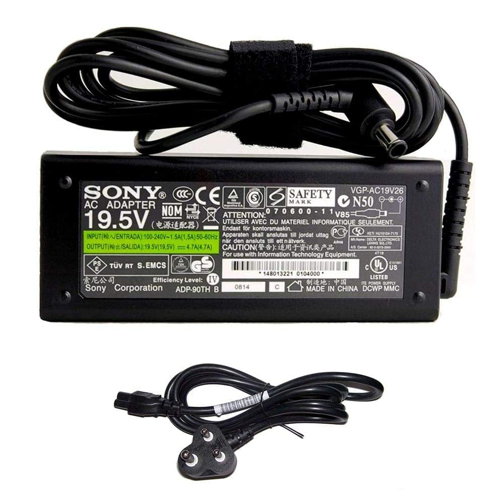 TravisLappy Adapter Charger for Sony VPCEA23EN/P VGP-BPS22 VGP-BPS22A19.5V 4.7A 90W