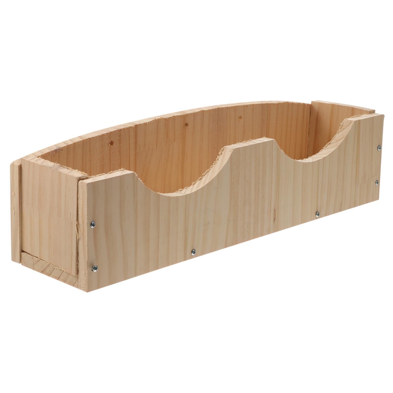 Holz Heuraufe mit Fixator für Meerschweinchen und Hamster Großer Futterspender zum Aufhängen Hält den Käfig Sauber und Ist Langlebig