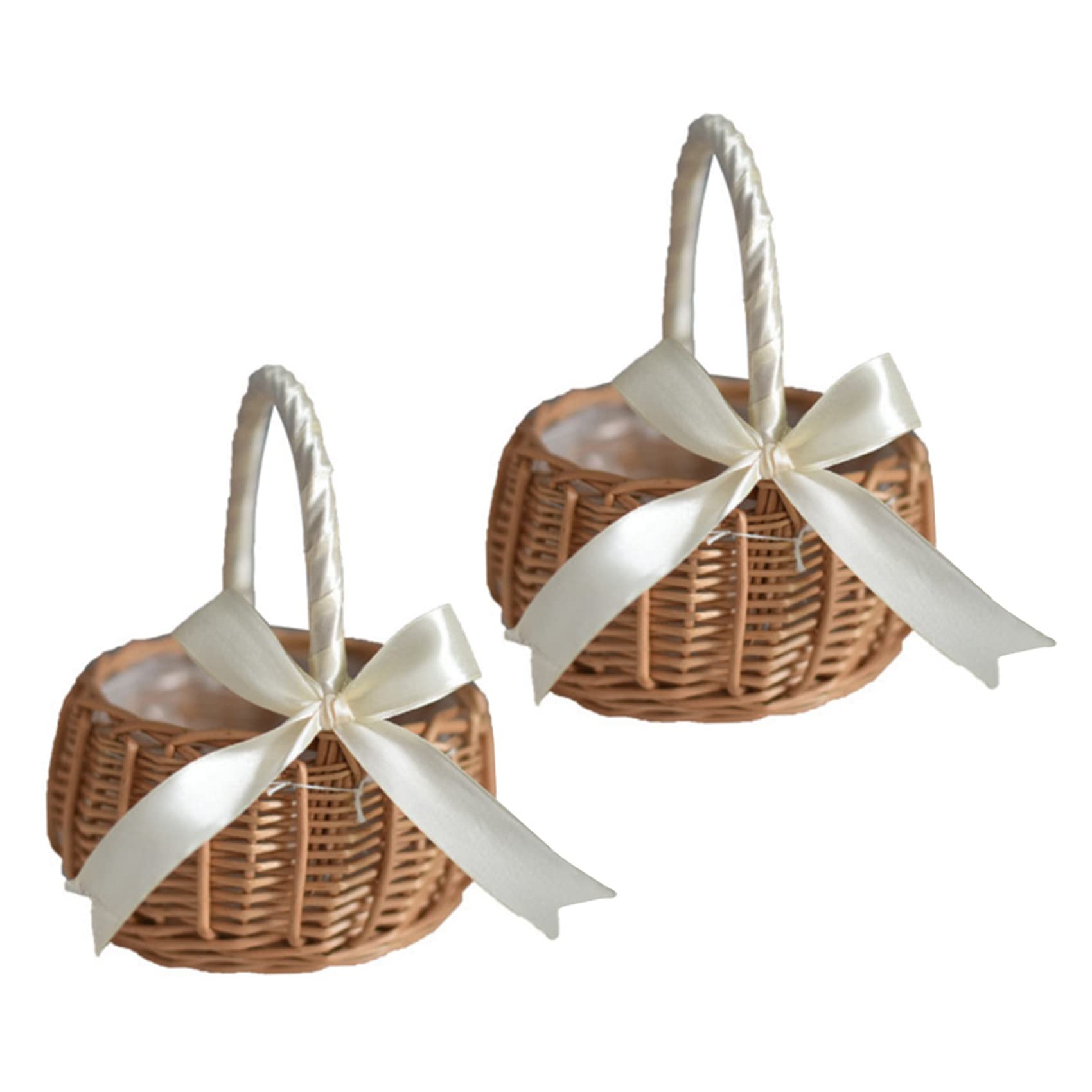 Panier de rangement en rotin tressé pour chambre enfant et fille, petit panier à fleurs
