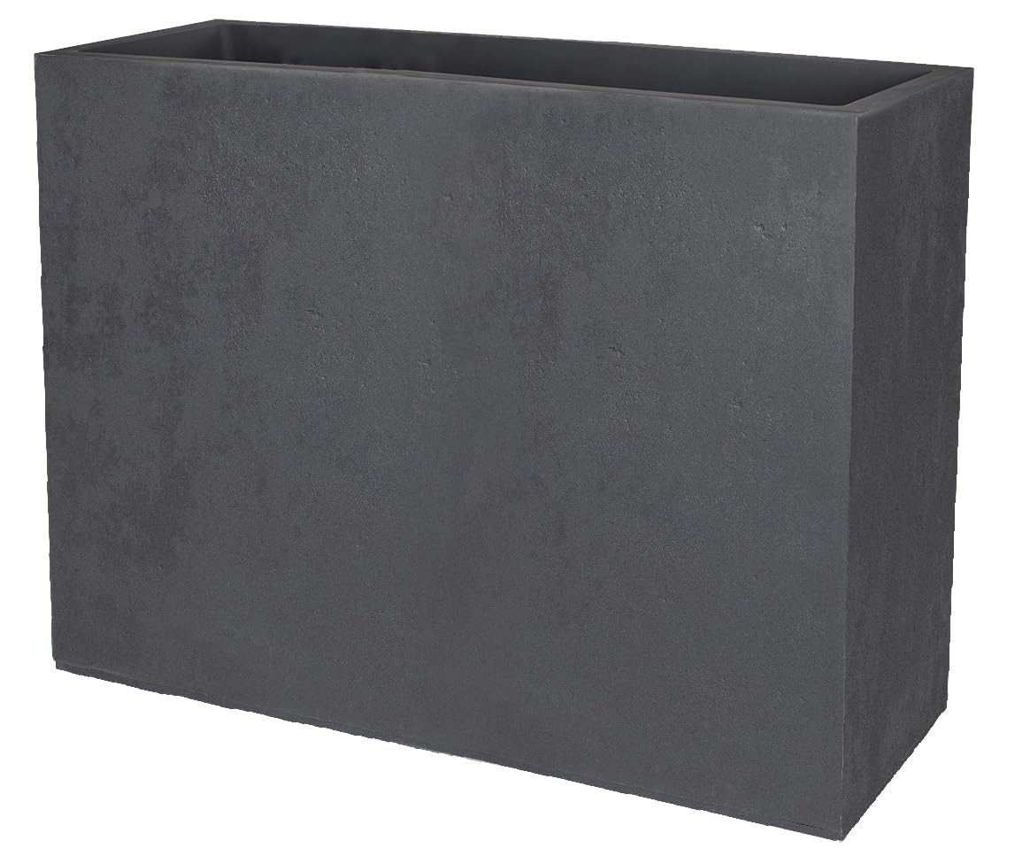 Pflanzen Kölle Basalt Loft L Planter, Anthracite Grey, Approx. 78 x 30 x H 60 cm