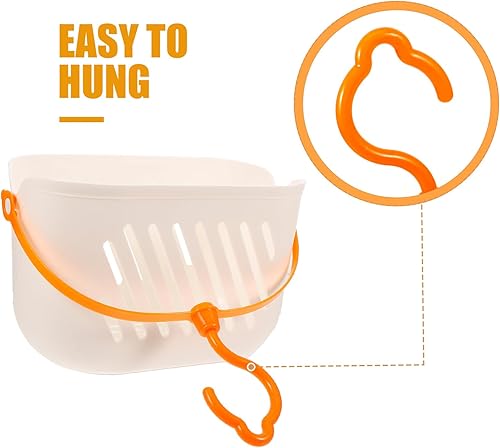 Miniatura 4 de DOITOOL Cesta colgante de plástico para fregadero, cesta de almacenamiento con gancho para baño, cocina, despensa, baño, dormitorio, habitación,
