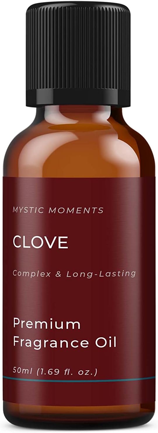 Mystic Moments | Clove Fragrance Oil 50ml | Warm Spicy Aroma for Candles, Soap & Home Fragrance | Cosy & Inviting Scent