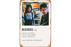 Heathers Vintage Movie Tin Sign: Iconic Wall Art for Nostalgic Spaces