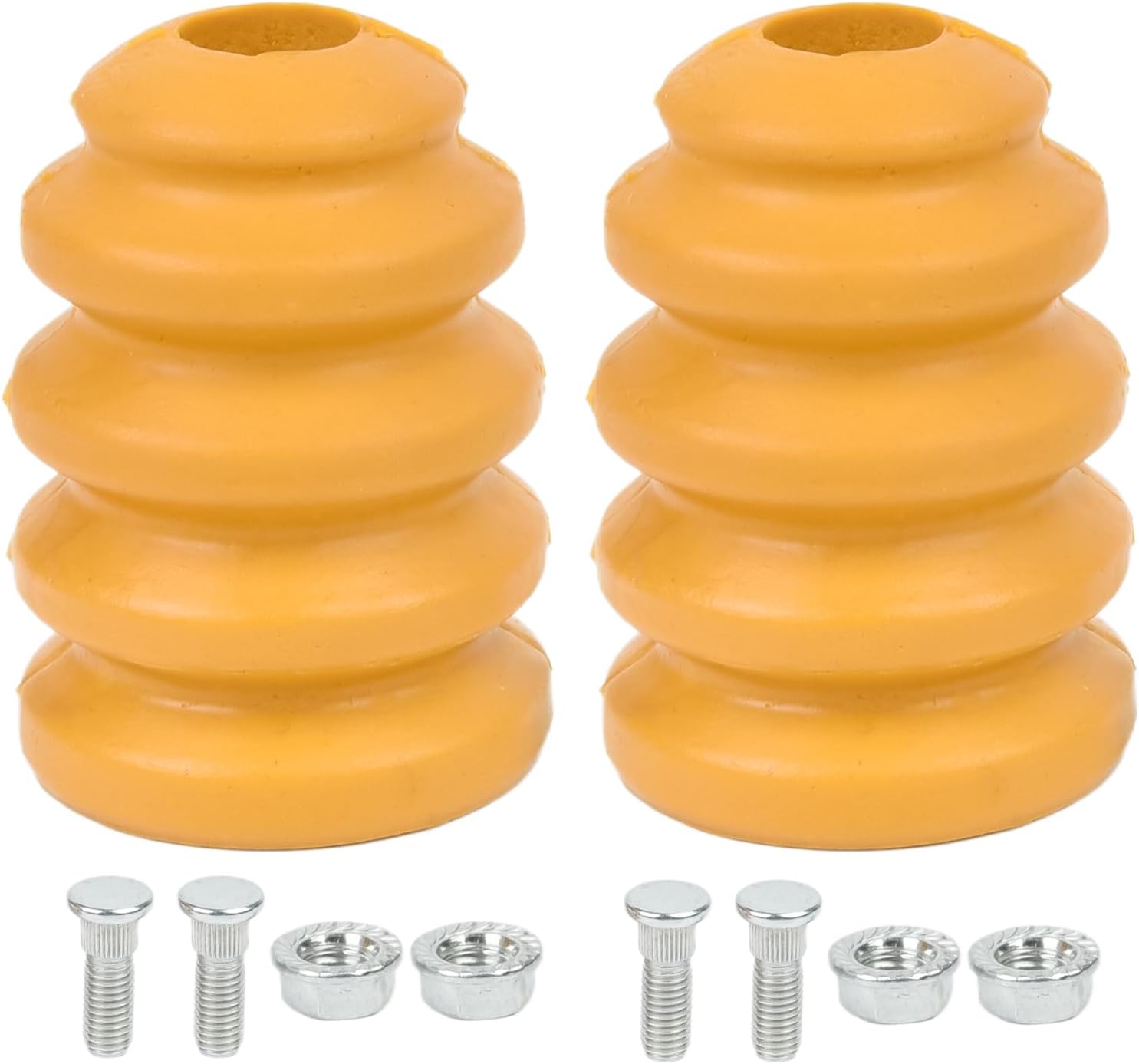Compatible for Chevrolet Silverado 1500 2007-2019 GMC Sierra 1500 2007-2019 2PCS Rear Suspension Jounce Control Arm Bumper Bump Stop 15236353 Yellow