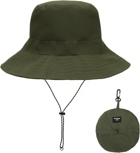 Supcomsta Packable Bucket Hat with Wide Brim
