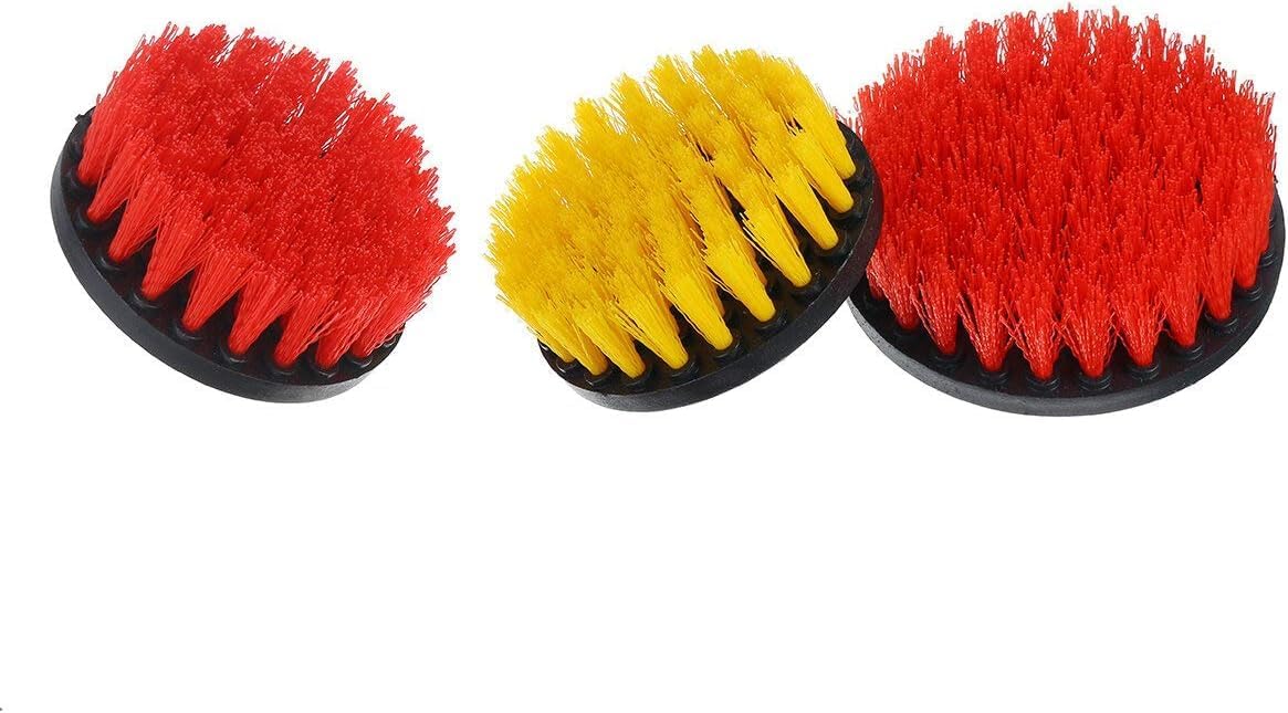 16Pcs/Set Drill Scrubber Cleaning Brush Kit for Bathroom Surfaces Tub Tile and Grout