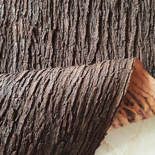 Écorce artificielle pour fleurs, plantes, jardin, pelouse, travaux manuels, décoration, loisirs créatifs, modélisme, brise-vue pour votre clôture de jardin et double, marron, 100 cm x 20 cm