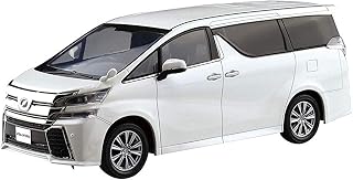 Aoshima Bunka Kyozai 1/32 The snap kit Series Toyota Vellfire White Pearl Crystal Shine-Painted Plastic Model 04A