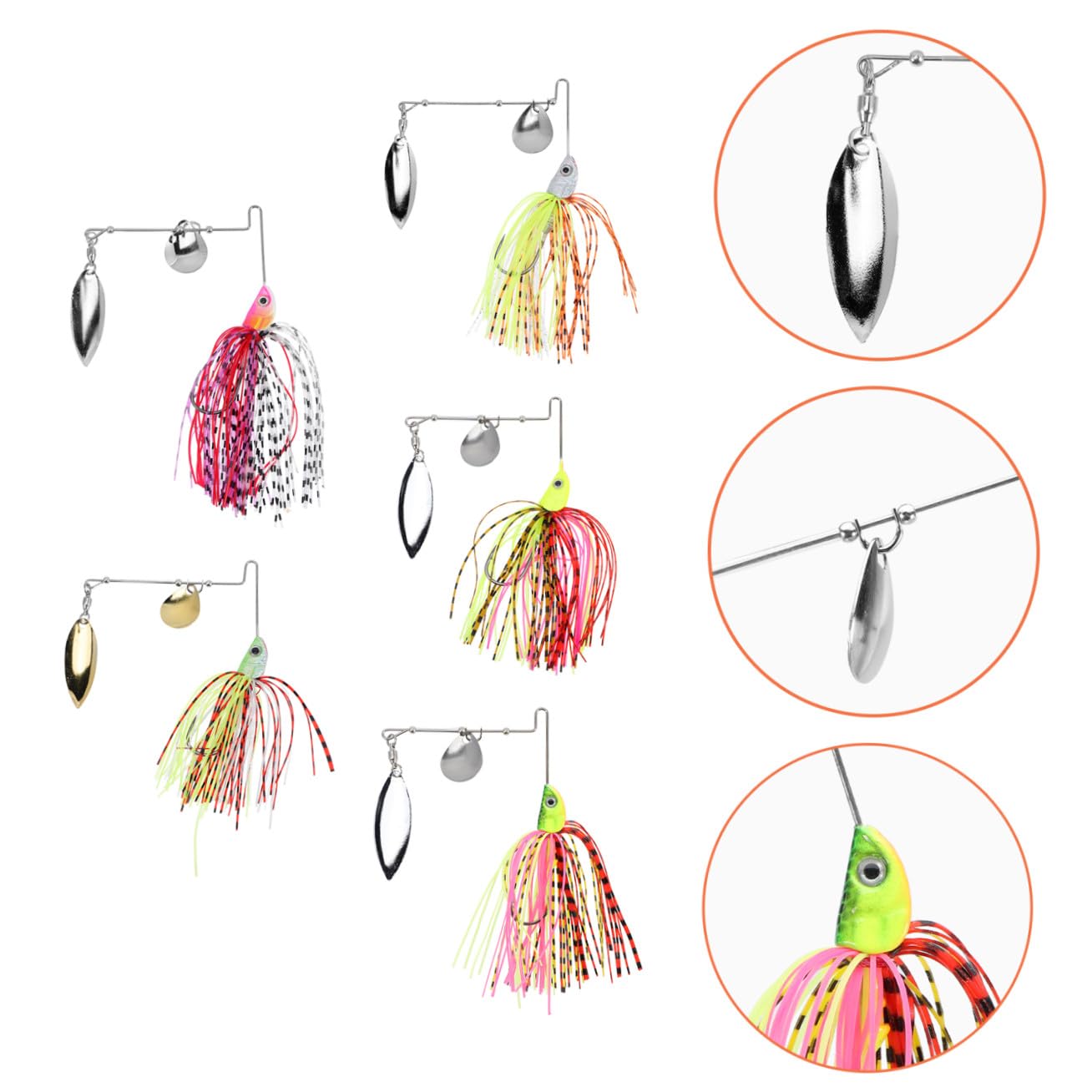 Mipcase 15pièces Leurres De Artificiels Bearded Lure Appâts Universels pour Eau Douce Et