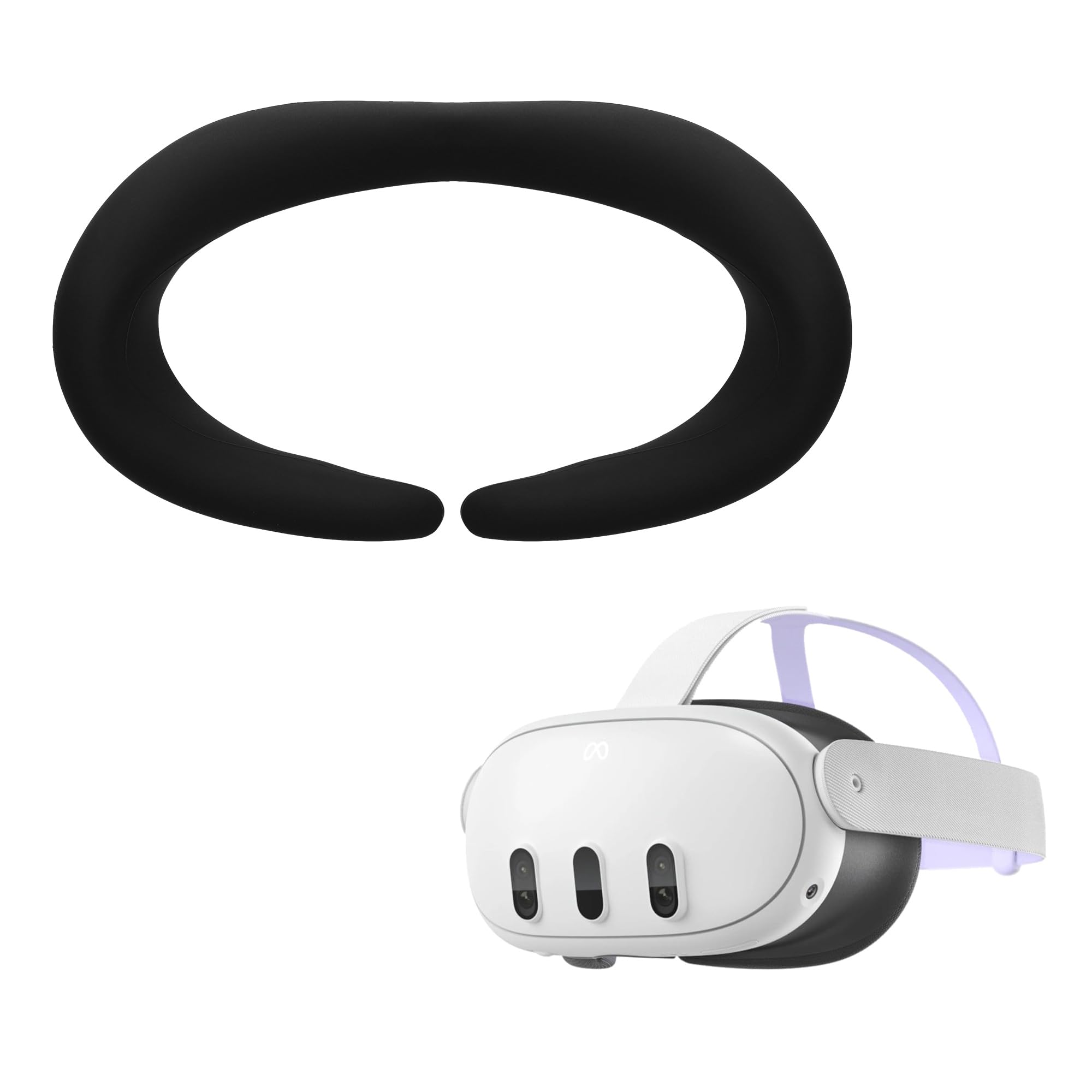 Amazon | kwmobile Meta Quest 3対応 フェイスカバー - VRゴーグル VR