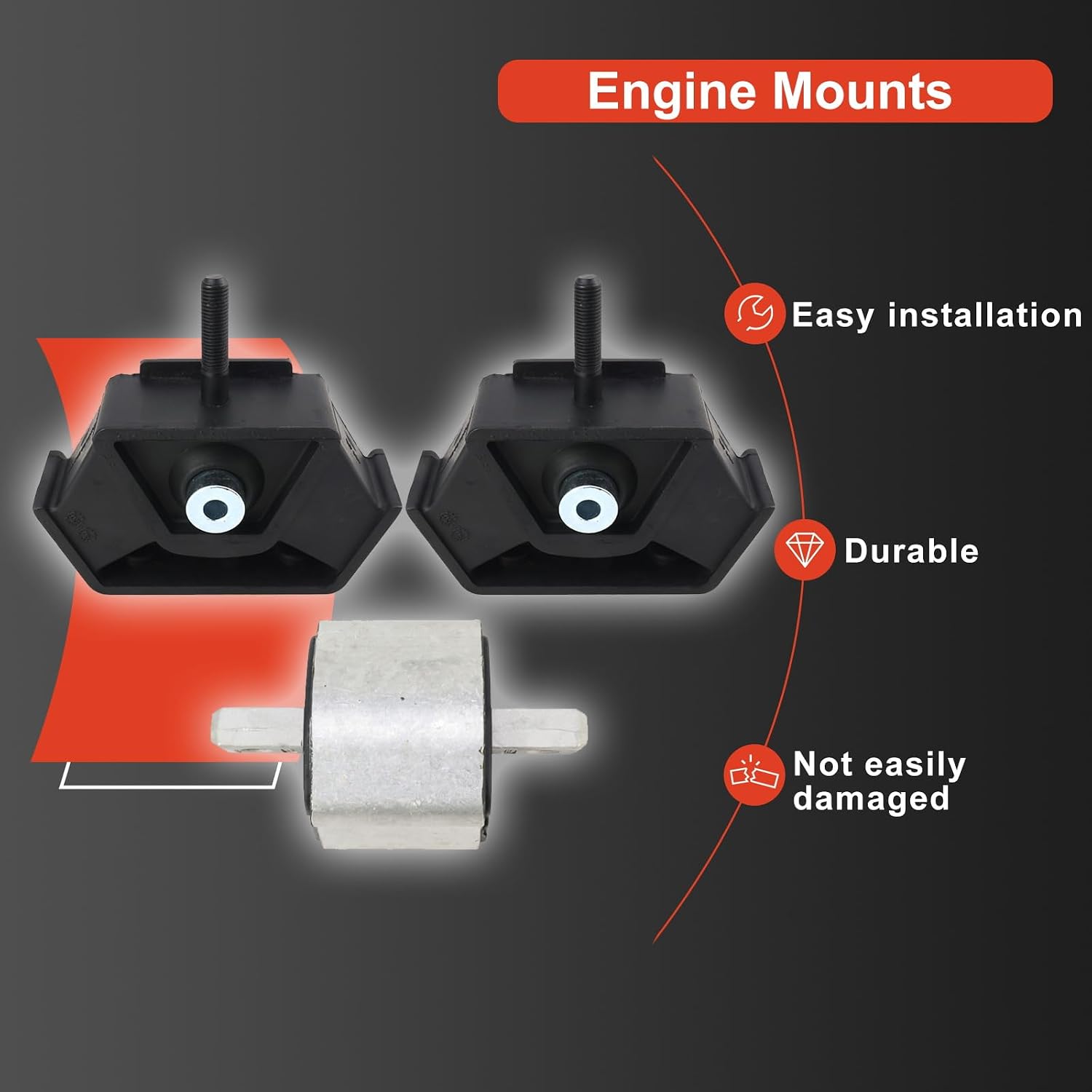 MUNIK 4602407018 2122400818 Engine Mounts for Mercedes-Benz C63AMG G500 G55AMG G63AMG G65AMG AMG G63 S560 4MATIC