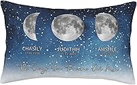 Vista 33 de Custom The Day You Became Our Mom Pillow Cover, Personalized Family Birth Moon Phase Pillowcases with Name Birthdate Gift for Mom Dad Father's Day