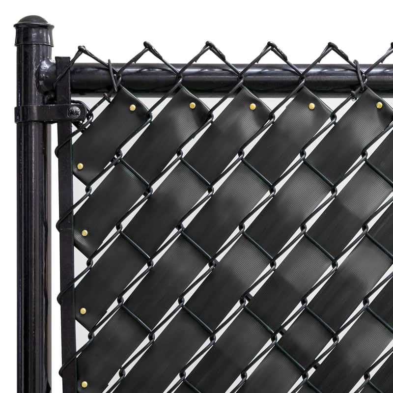Fenpro Chain Link Fence Privacy Tape 250 ft (40 SqFt) (Obsidian Black) for Gardening, Outdoor Wall, Balcony, Patio, Yard, Injury Prevention, Safety Fence Cover for Dog, Other Pet Hedge Slats