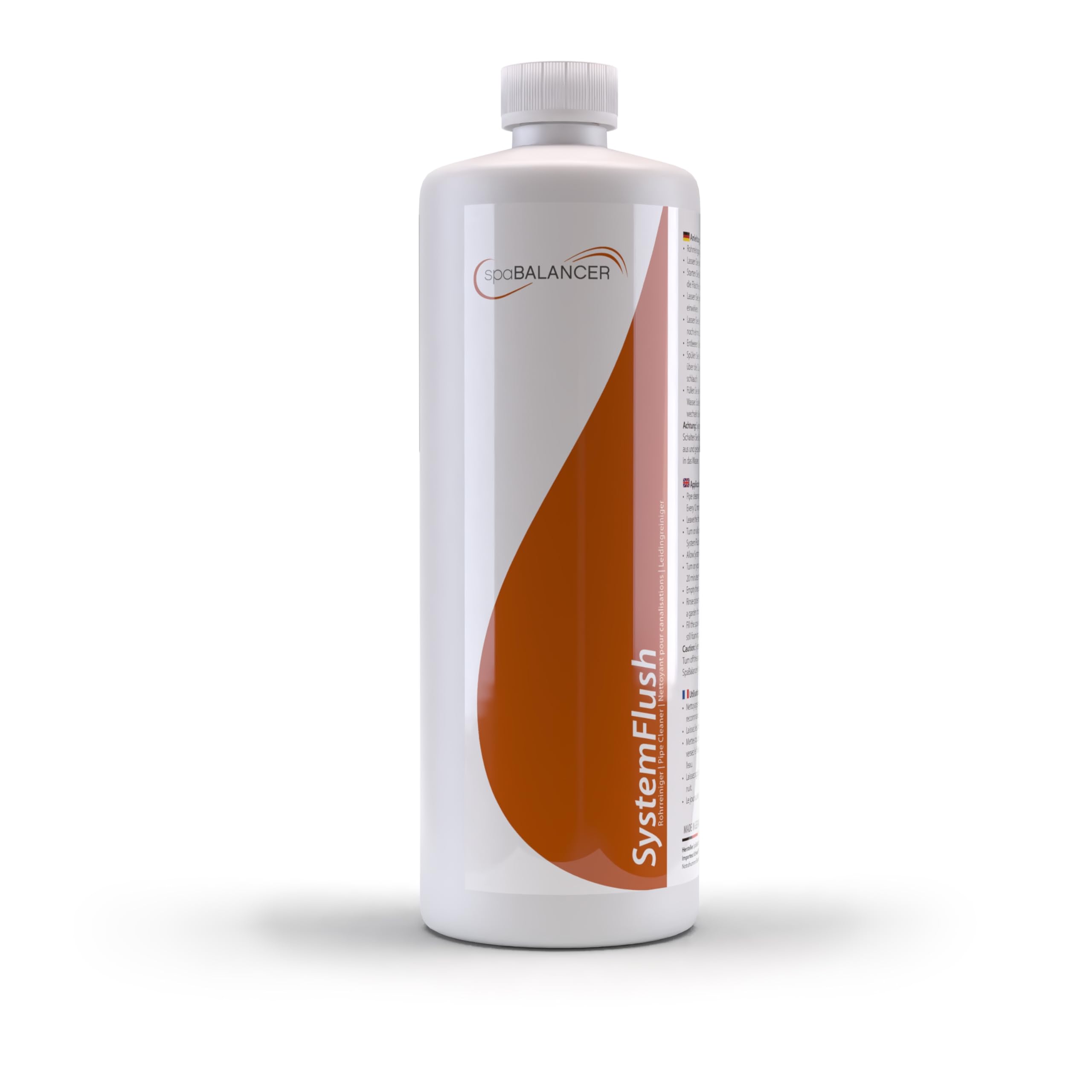 SpaBalancer System Flush – Whirlpool Rohrreiniger zur Systemreinigung, flüssiger Leitungsreiniger gegen Biofilm, Fett und Ablagerungen, für hygienisch sauberes Whirlpool-Rohrsystem