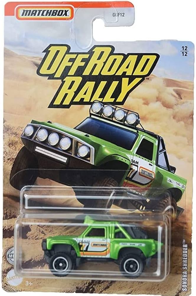 Amazon.com: Matchbox Sonora Shredder, Off Road Rally 12/12 (Green