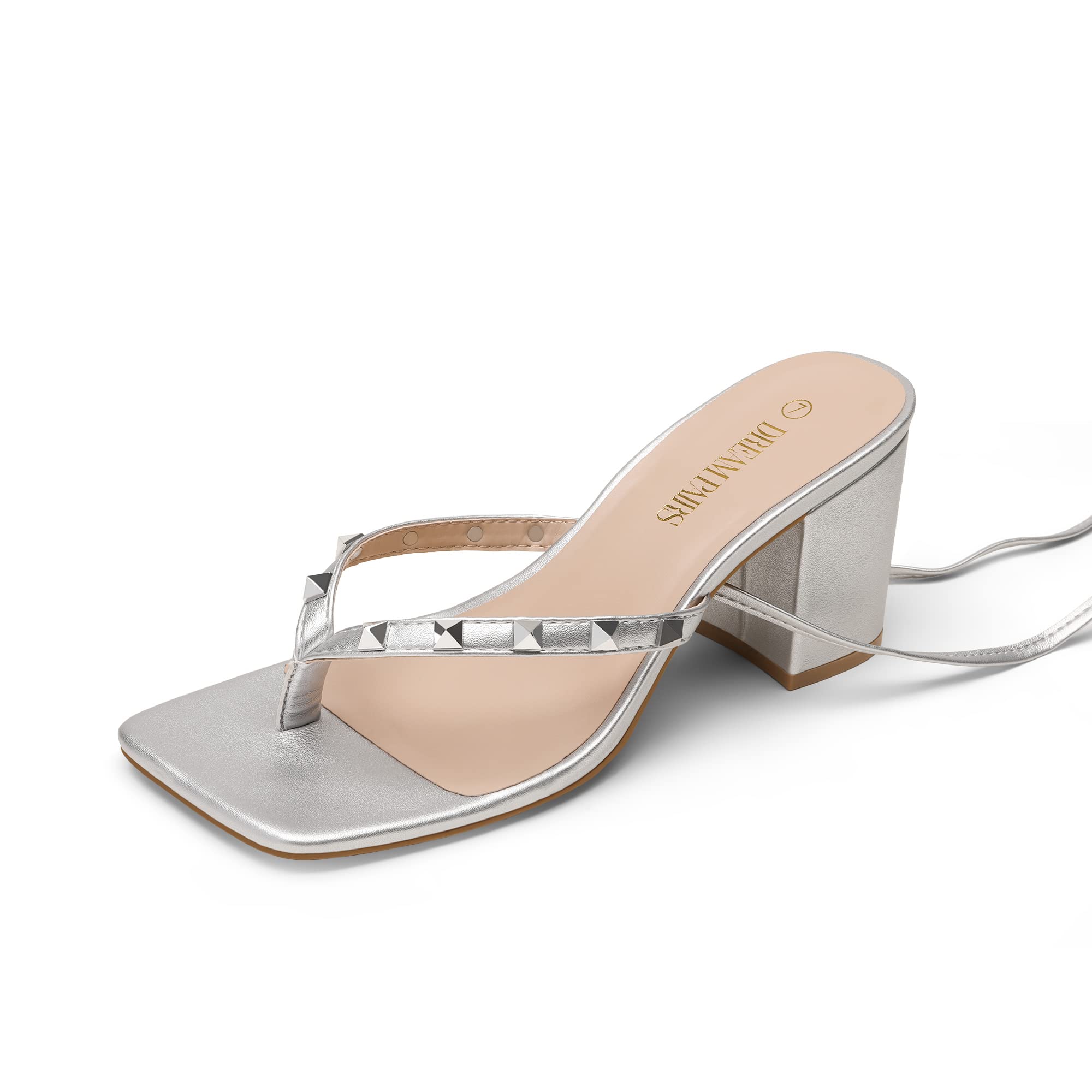 DREAM PAIRS Black Heels for Women Block Chunky Rhinestone Low Heels Open Toe Dress Pump Sandals Bridal Wedding Party Evening Prom Dance Shoes