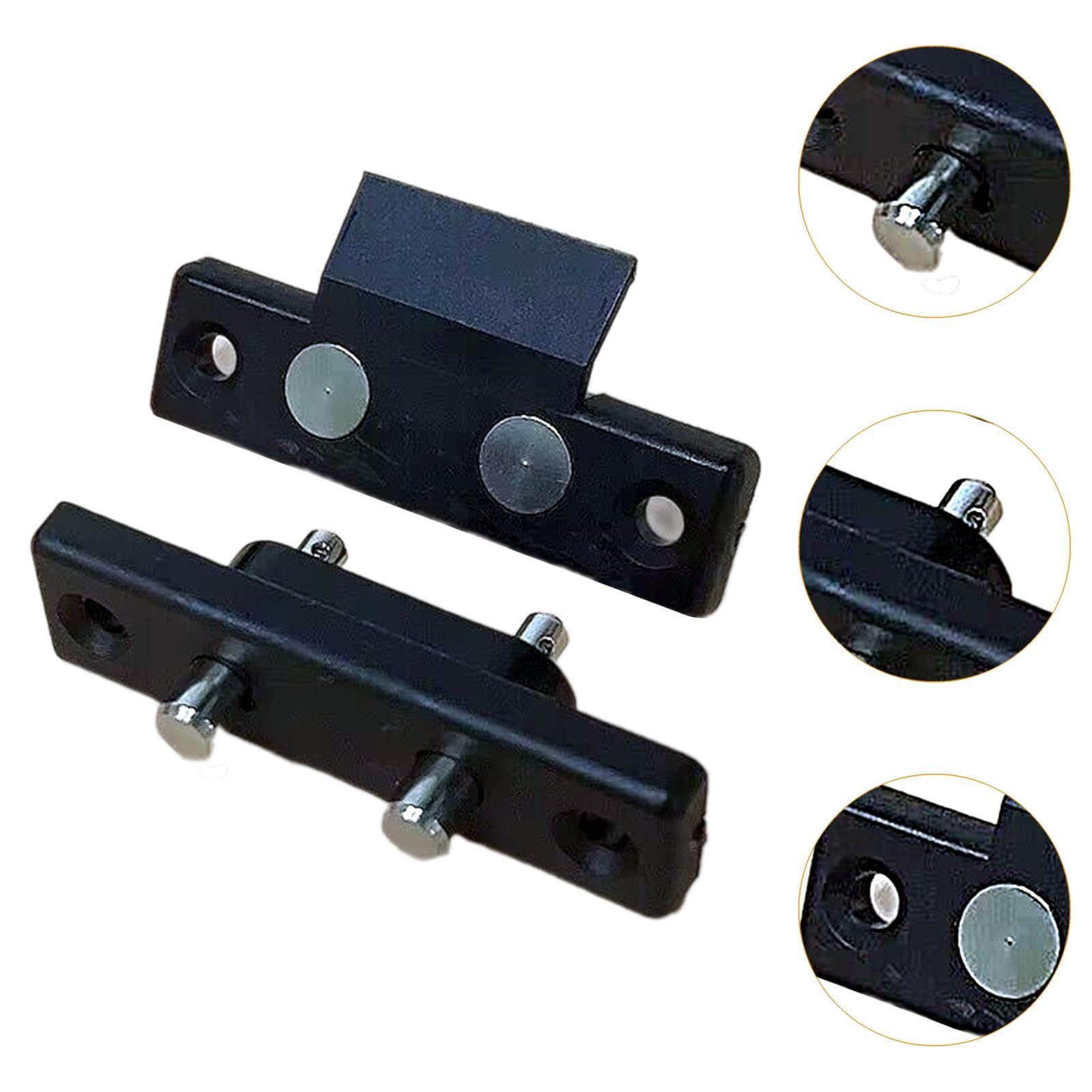 Contactos de Taqué de Control de Acceso para Puertas Individuales, Puertas Dobles, Conector de Corriente Compacto Resistente, Negro 2 Terminales