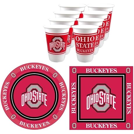 Ohio State Party Supplies Set for 16 Guests