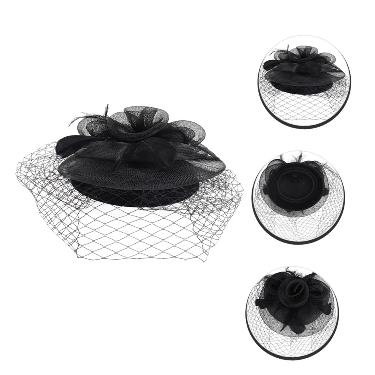 GALPADA 2Pcs Cappello da Cocktail Fascinators per Le Donne Tea Party Tea Party Banchetto Copricapo Tea Party Copricapo Wedding Fascinator Cappello di Fascinator Sposa