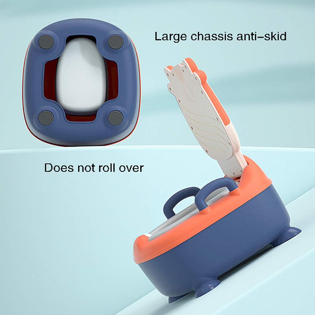 Orinal para niños, Orinal para Entrenamiento, Orinal de Viaje con Tapa, Protector contra Salpicaduras, bebés y niños pequeños,Verde