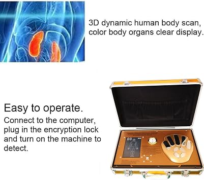 3D Quantum Analyzer, Portable Health Body Detector, Smart Dynamic Human Cell Meridian Detector, Quickly and Accurately Test Physical Health, for All Windows System