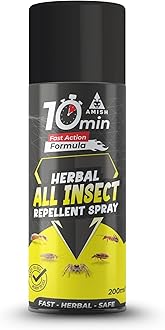 Aerosol All In One Insect Repellent Spray 200ml Pack Of 1 | nsect Control Spray |For Ant, Cockroach, Rat, Lizard, Bed Bugs, Spider, Fly, Centipede, Mouse, Bed Bugs 100% Natural