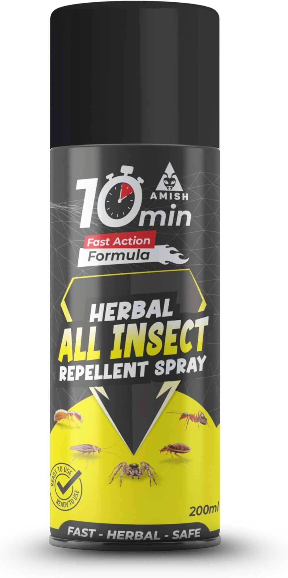 Aerosol All In One Insect Repellent Spray 200ml Pack Of 1 | nsect Control Spray |For Ant, Cockroach, Rat, Lizard, Bed Bugs, Spider, Fly, Centipede, Mouse, Bed Bugs 100% Natural