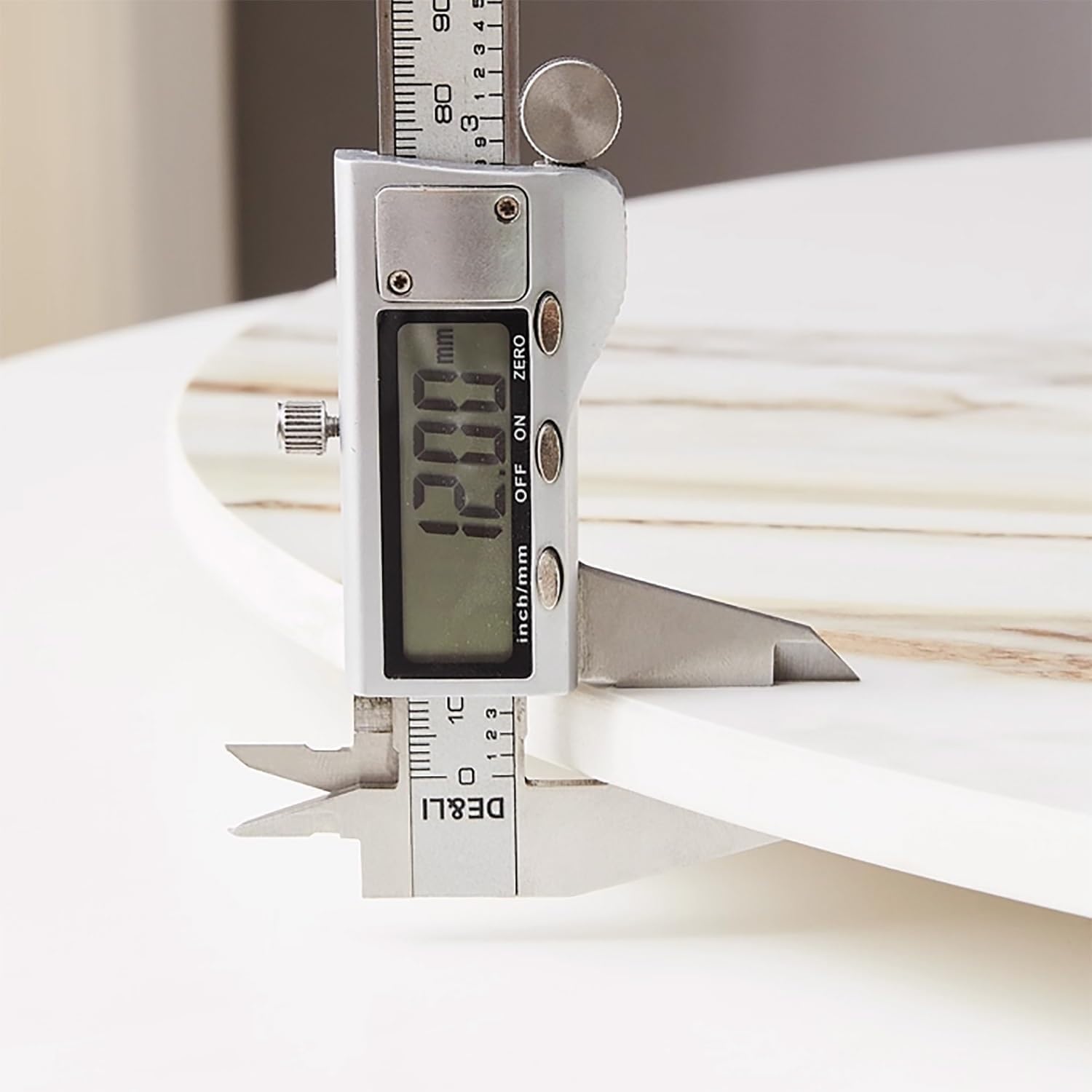Grande Plateau Tournant Rotatif en Ardoise, Ø 60cm-100cm Lazy Susan Plateau de Service, Rotation À 360 Degrés, Facile À Partager Les Aliments(Glossy Light Gray,36"/90cm)