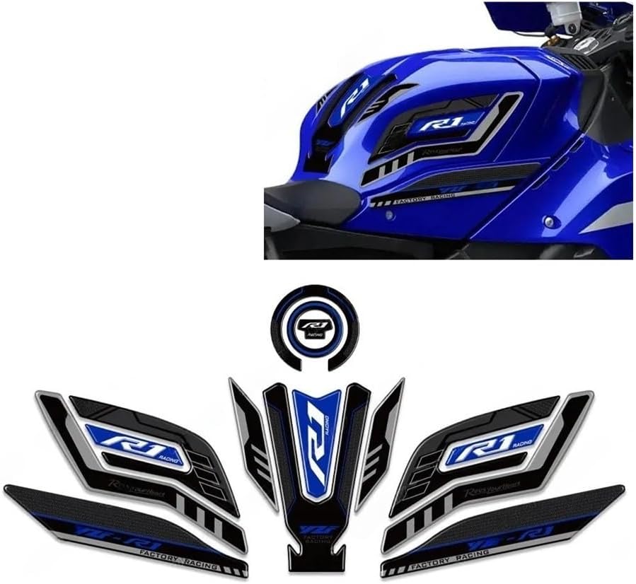Tank Protection Sticker Motorcycle Tank Pad Sticker Fuel Protection Decal for R1 R1S R1M YZF YZFR1 2015 2016 2017 2018 2019 2020 2021 2022 2023 2024