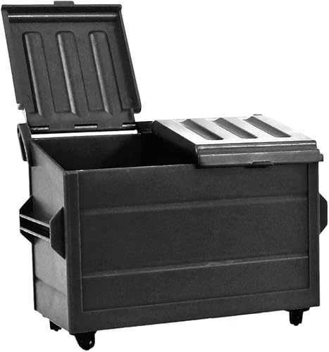 Contenedor de basura negro para figuras de acción de lucha libre