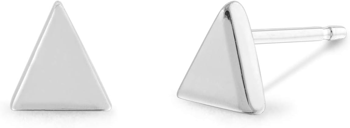 Boma Jewelry Sterling Silver Triangle Geometric Stud Earrings