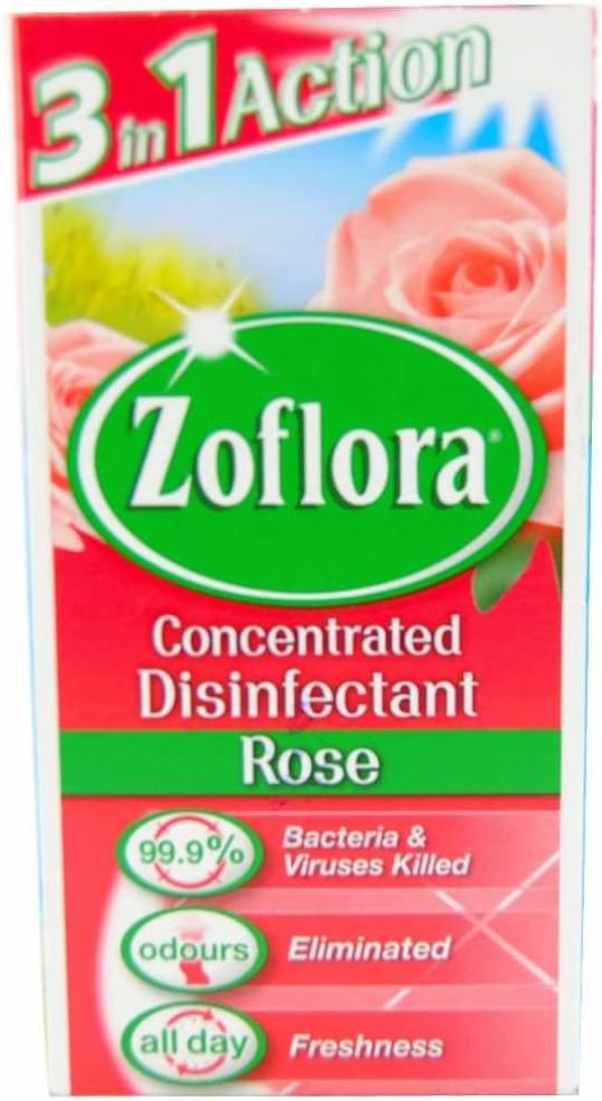 Concentrated Zoflora Antibacterial Disinfectant -56ML - ROSE X 2