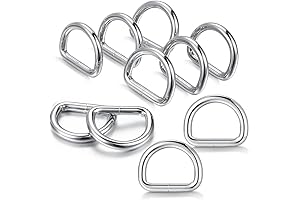 D Rings Metal Welded - 1" Heavy Duty Rings for DIY Projects
