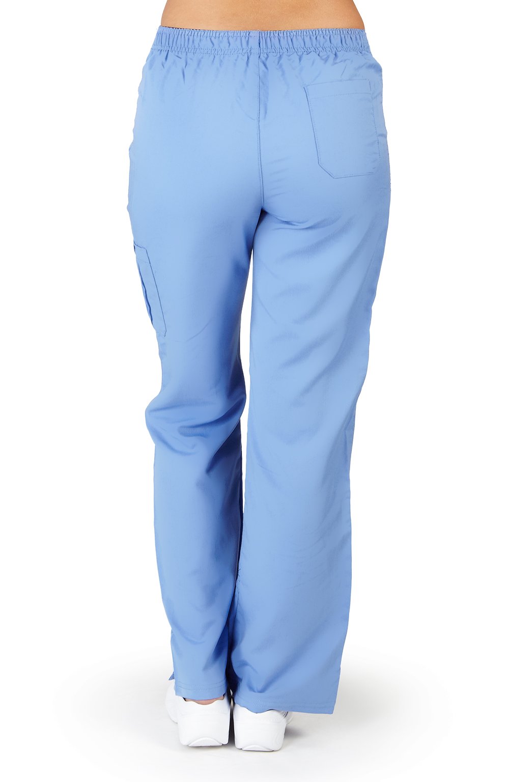 Ultra Soft Brand Scrubs - Premium Womens Junior Fit Cargo Pocket Scrub Pant, Ceil Blue 38133-X-Small
