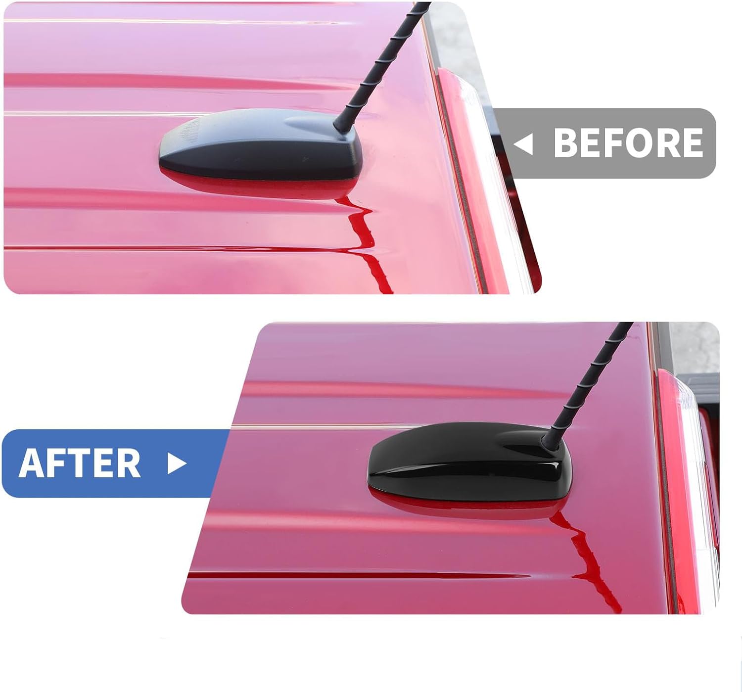 Car Shark Fin Antenna Cover for Chevy Colorado & GMC-Canyon 2023-2025 Car Roof Antenna Caps Aerial Cover Trim Replacement Aerial Topper Roof,Carbon Fiber