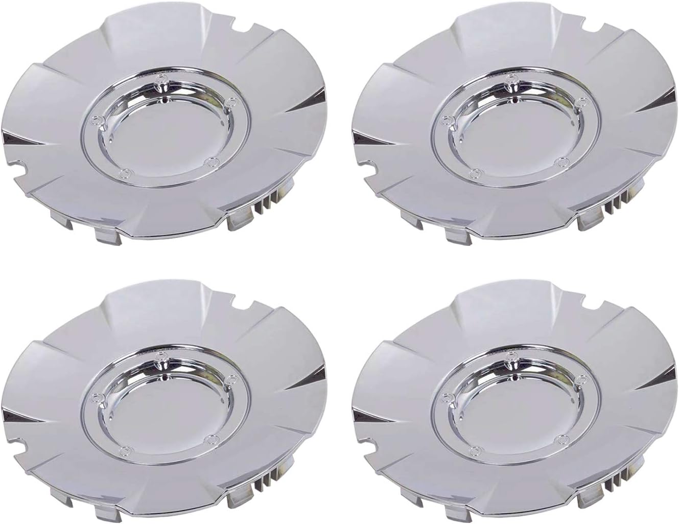 Set of 4 Chromed Wheel Hub Center Caps 20 inch for 2004-2007 Chevrolet Silverado SS Chevy Super Sport