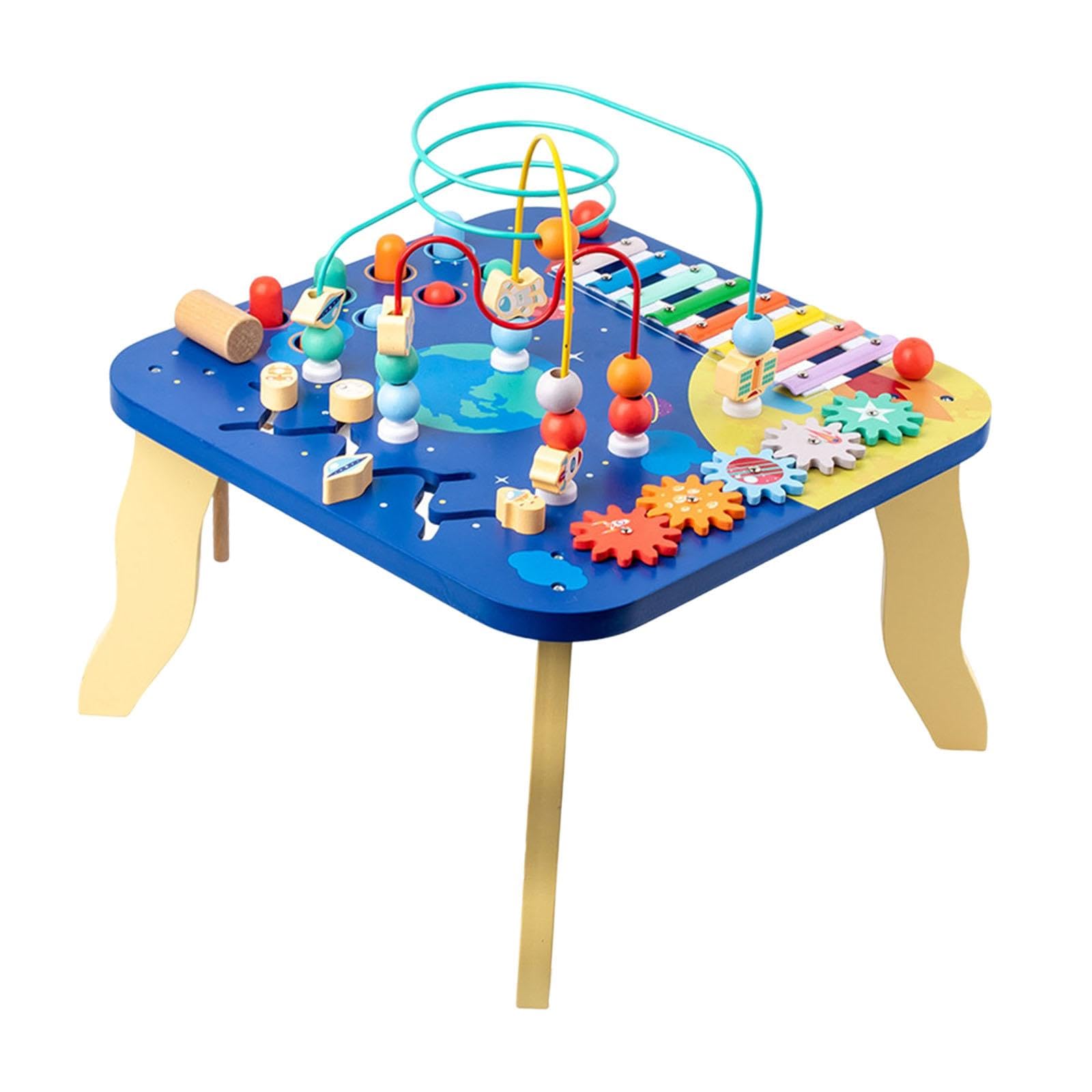 Aktivitätstisch Aus Holz, Musik Xylophon Spielzeug für Kleinkinder Im Alter von 1 4 Jahren