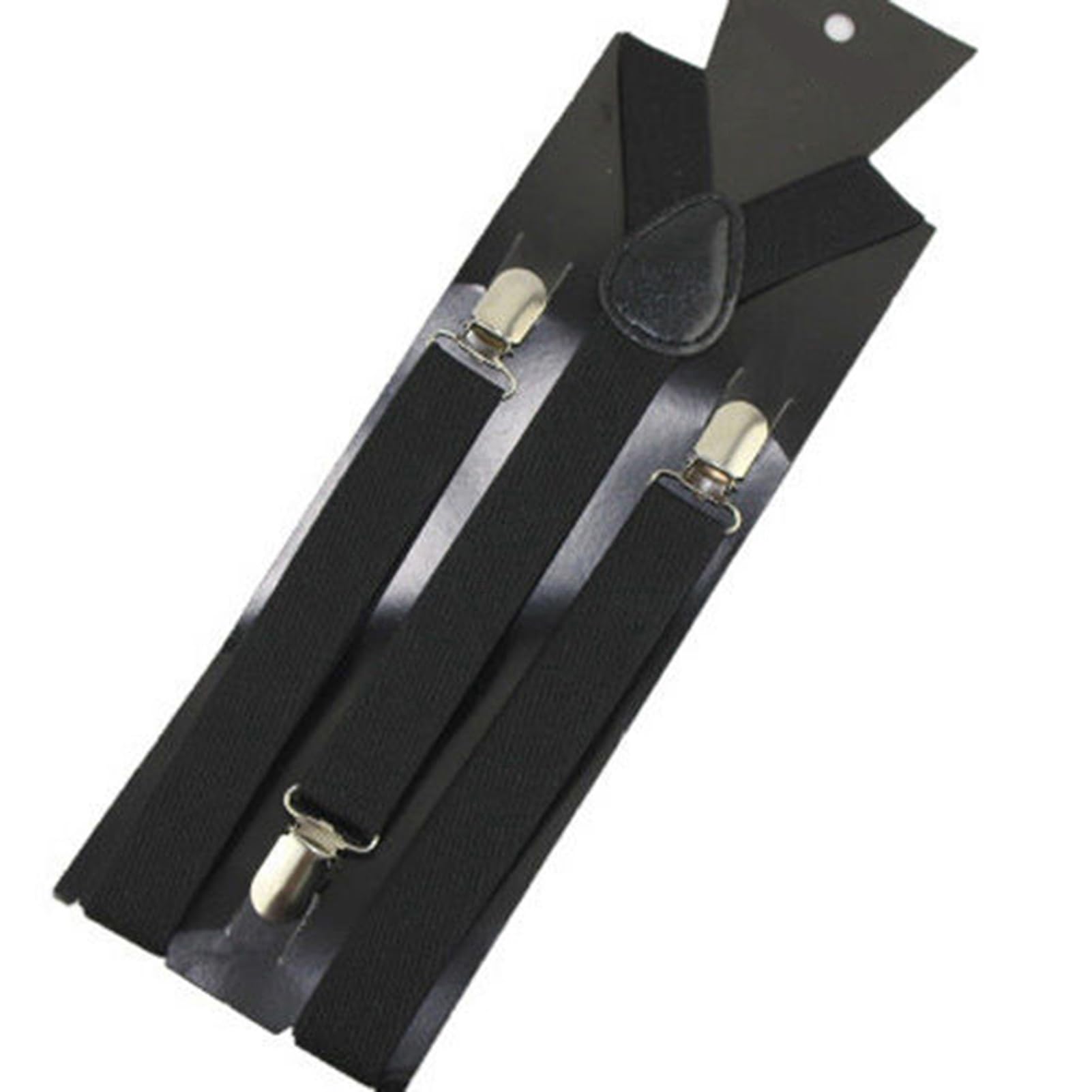 matumou Unisex Elastic Y-Shape Braces Men's Women's Adjustable Clip-on Suspenders