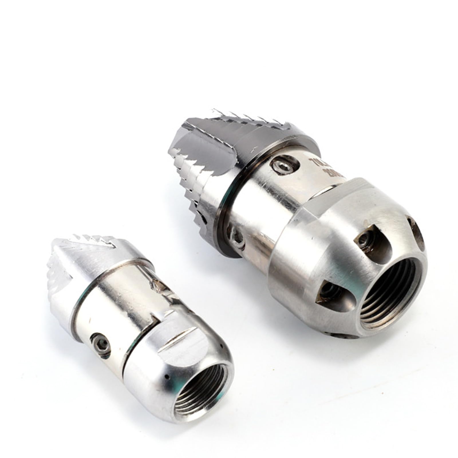 Boquilla rotativa de presión avanzada, rosca G3 / 8 para desbloqueo eficaz de tuberías de alcantarillado, boquilla de chorro de alcantarillado rotativa de resistencia