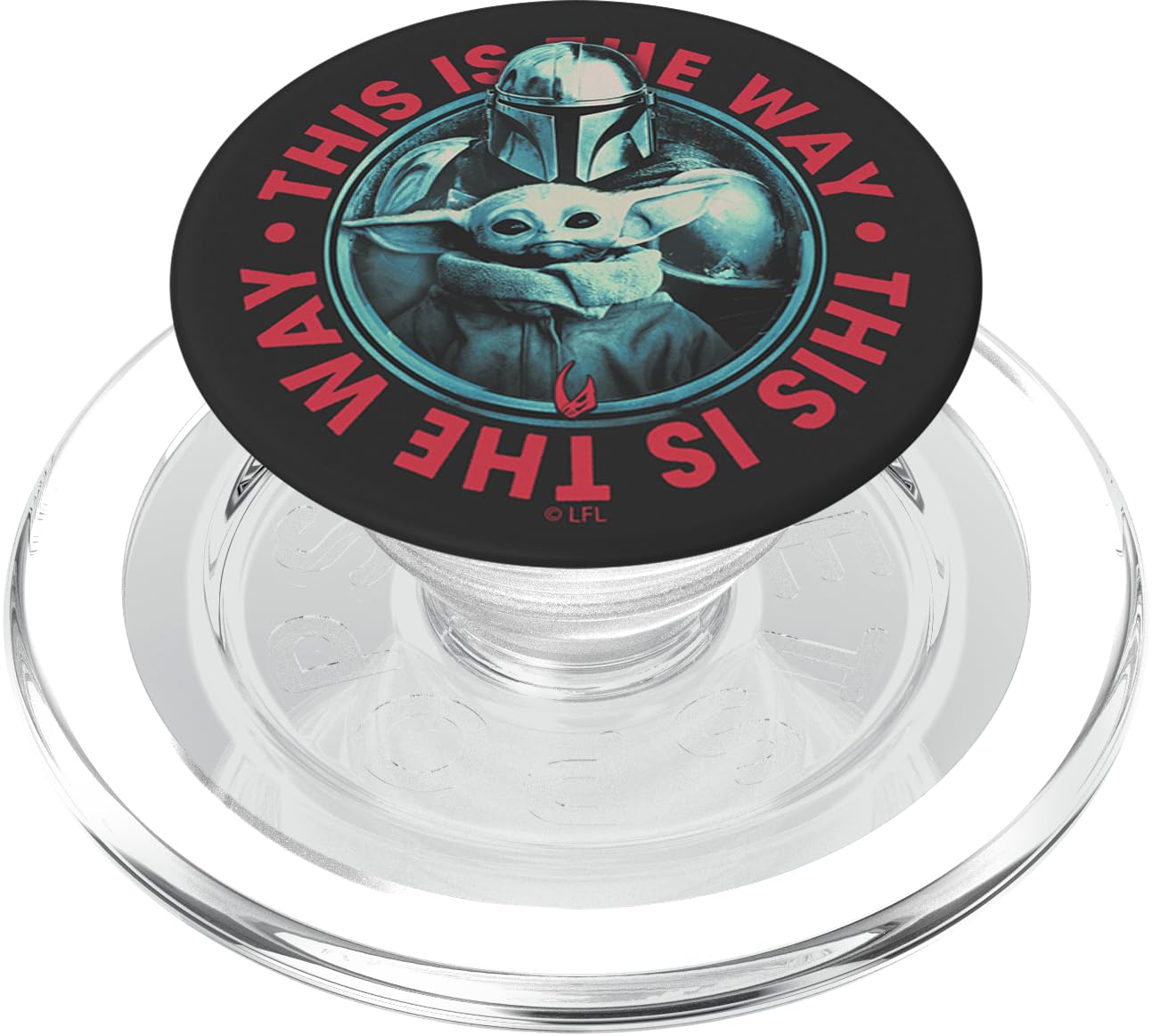 Star Wars: The Mandalorian & Child This Is The Way Circle PopSockets PopGrip for MagSafe