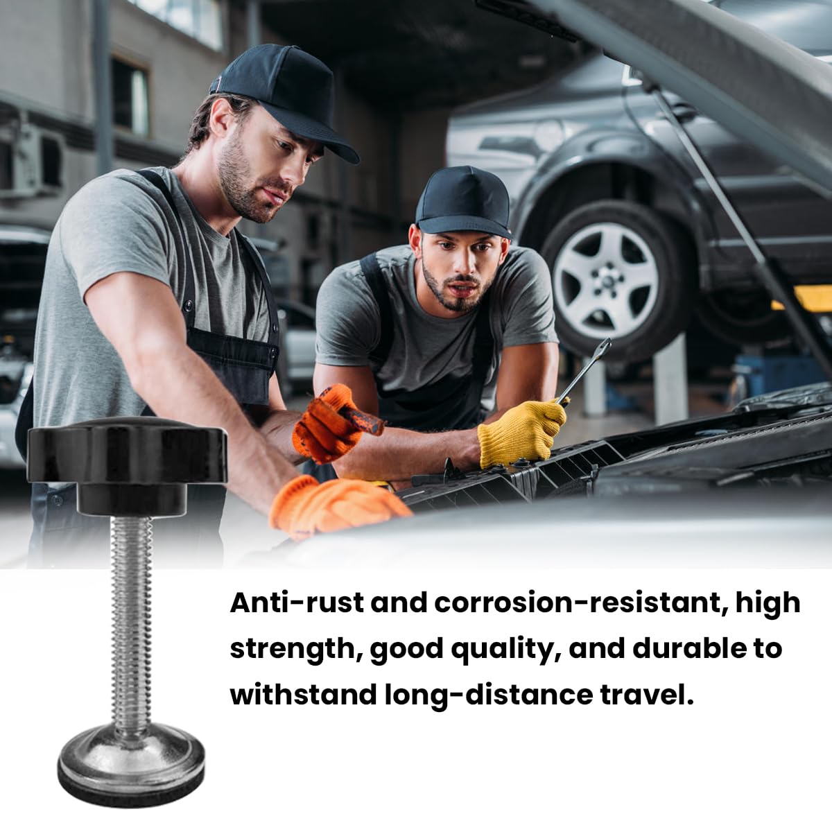 6 Viti Di Serraggio M8 Con Manopola A Stella - Per Portabagagli Auto E Attrezzature - Foto 13